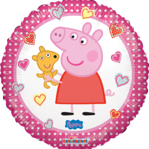 PEPA CON OSITO GLOBO 18"