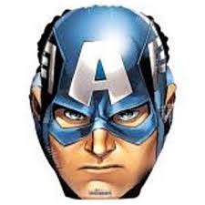 GLOBO 18"CABEZA CAPITAN AMERICA
