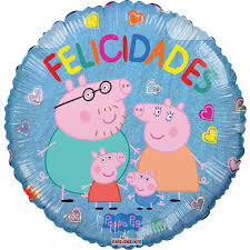 PEPA FELICIDADES GLOBO 18"