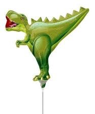 GLOBO DINOSAURIO T REX VERDE 14¨