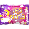 GLOBO ES NIÑA 18" UNICORNIO