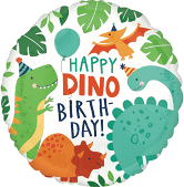 GLOBO 18" DINOSAURIO HAPY DINO BIRTHDAY