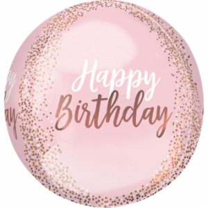 ORBZ GOLD ROSE HAPPY BIRTHDAY