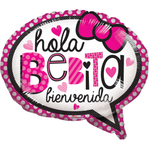 GLOBO ES NIÑA 18" HOLA BEBITA