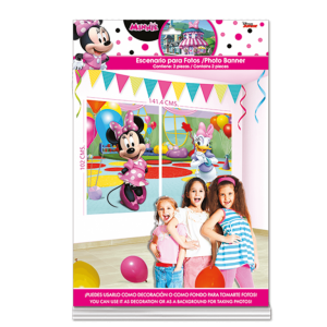 ESCENARIO PARA FOTOS MINNIE MOUSE ROSA