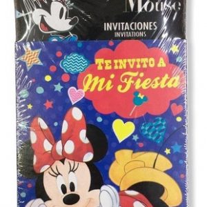 INVITACIONES MINNI MOUSE ROJA