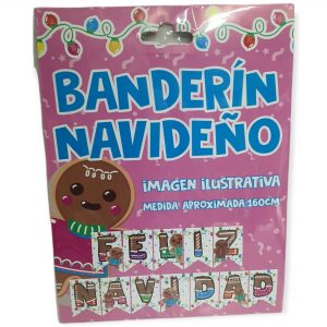 BANDERIN FELIZ NAVIDAD GALLETA DE JENGIBRE