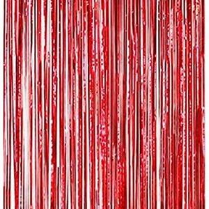 CORTINA ROJA TIRAS