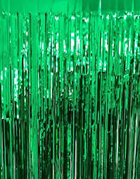 CORTINA VERDE TIRAS