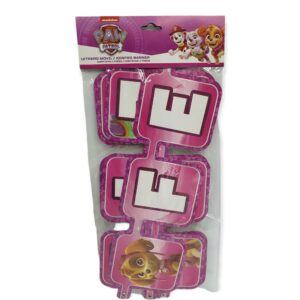 LETRERO MOVIL PAW PATROL ROSA