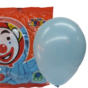 Globo Látex Azul Cielo 9"