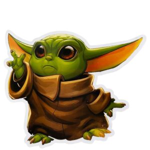 BABY YODA DE STAR WARS FIGURA MDF