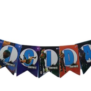BANDERIN FORTNITE FELICIDADES