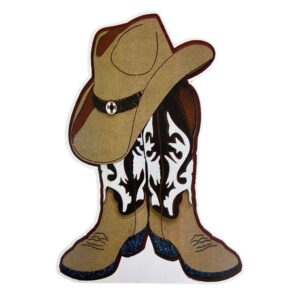 BOTAS TEMA VAQUERO FIGURA MDF