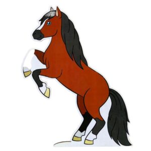 CABALLO TEMA VAQUERO FIGURA MDF