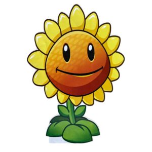 GIRASOL DE PLANTAS VS ZOMBIES FIGURA DE MDF