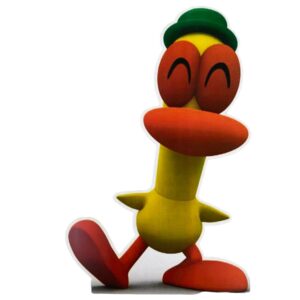 PATO DE POCOYO FIGURA DE MDF