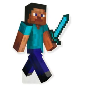 STEVE ESPADA MINE CRAFT FIGURA MDF