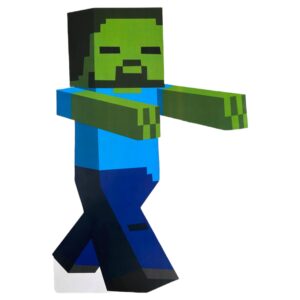 ZOMBIE  MINECRAFT FIGURA MDF