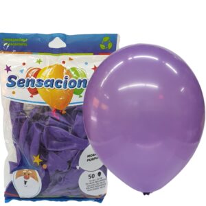 Globo Látex Morado  9"