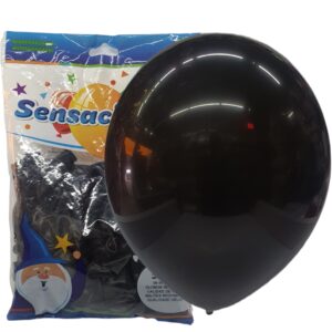 Globo Látex Negro  9"
