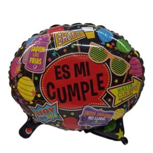 ES MI CUMPLE LETREROS MULTICOLOR GLOBO 18"