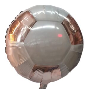 BALON SOCCER GOLD ROSE GLOBO 18¨