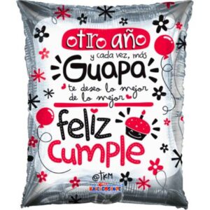 GLOBO 18" FELIZ CUMPLE GUAPA